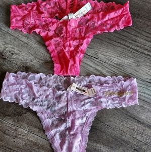 2 Pair NWT Victoria Secret Thongs